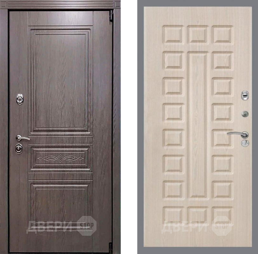 Входная металлическая Дверь Рекс (REX) Пренмиум-S FL-183 Беленый дуб в Бронницах