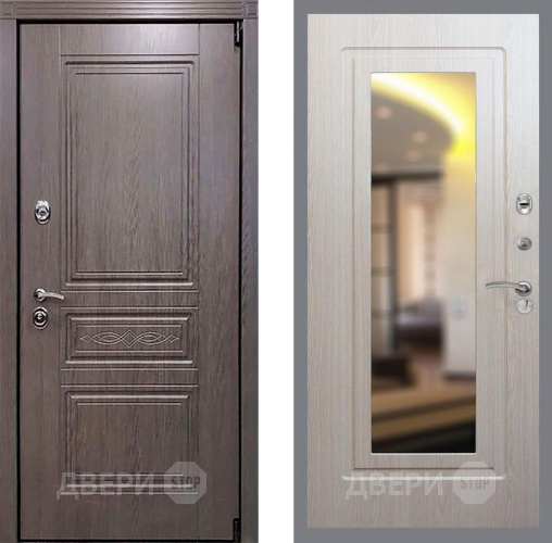 Входная металлическая Дверь Рекс (REX) Пренмиум-S FLZ-120 Беленый дуб в Бронницах