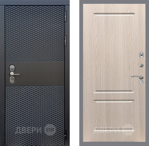 Входная металлическая Дверь Стоп БЛЭК CISA ФЛ-117 Беленый дуб в Бронницах