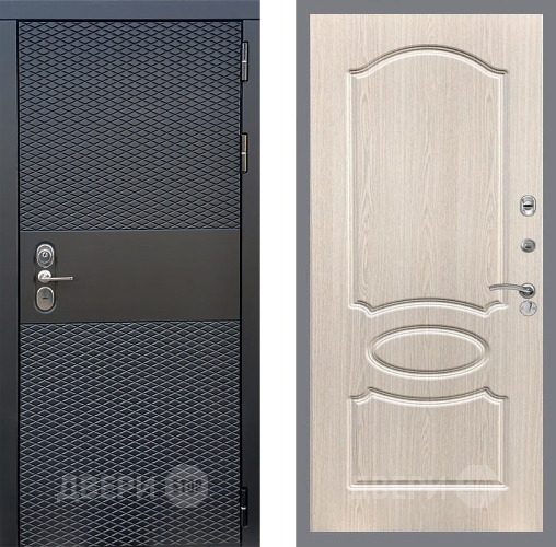 Входная металлическая Дверь Стоп БЛЭК CISA ФЛ-128 Беленый дуб в Бронницах