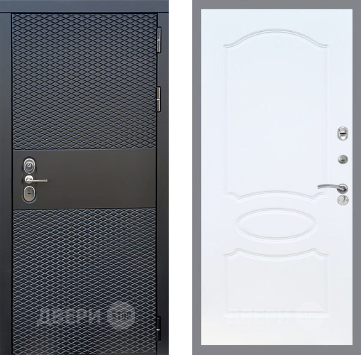 Входная металлическая Дверь Стоп БЛЭК CISA ФЛ-128 Белый ясень в Бронницах