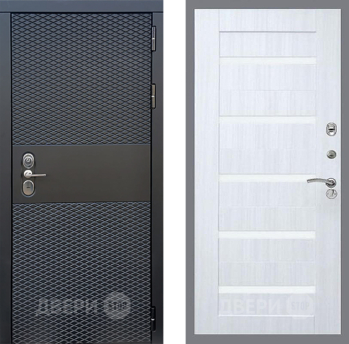 Входная металлическая Дверь Стоп БЛЭК CISA СБ-14 Сандал белый в Бронницах