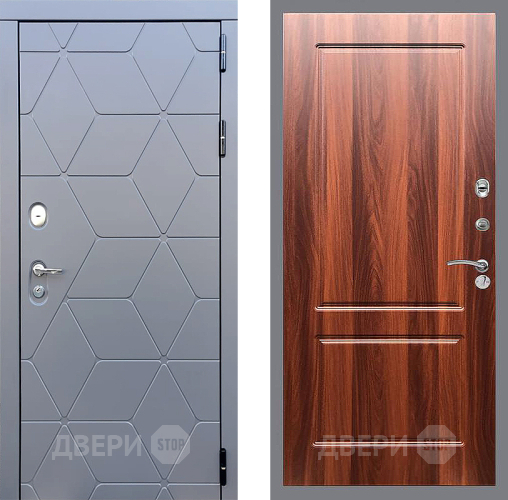 Входная металлическая Дверь Стоп КОСМО ФЛ-117 Итальянский орех в Бронницах