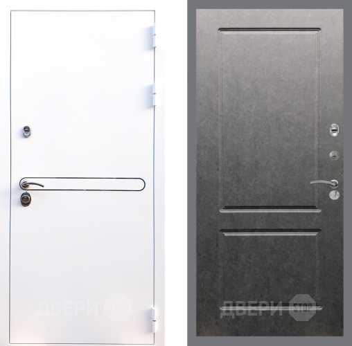 Входная металлическая Дверь Стоп Лайн Вайт ФЛ-117 Штукатурка графит в Бронницах