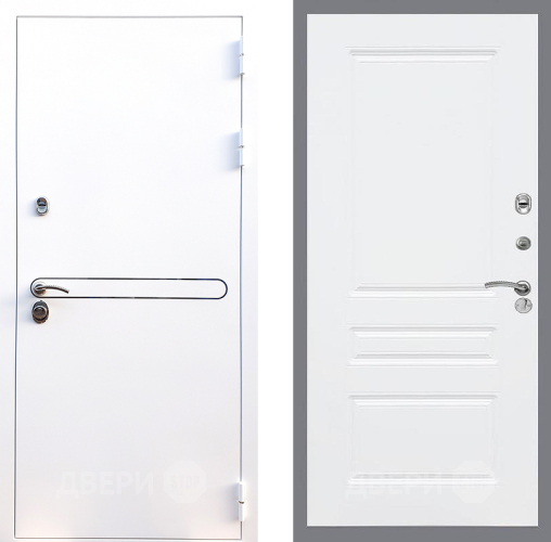 Входная металлическая Дверь Стоп Лайн Вайт ФЛ-243 Силк Сноу в Бронницах