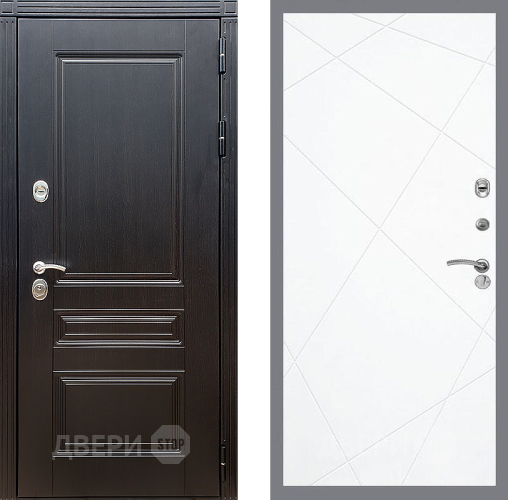 Входная металлическая Дверь Стоп МЕГАПОЛИС ФЛ-291 Силк Сноу в Бронницах