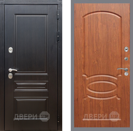 Входная металлическая Дверь Стоп МЕГАПОЛИС ФЛ-128 Береза мореная в Бронницах