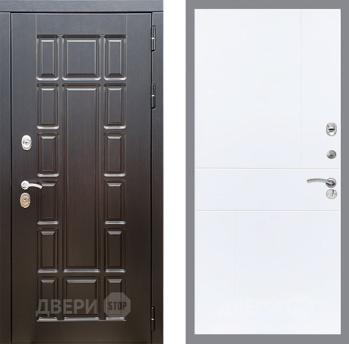 Входная металлическая Дверь Стоп НЬЮ ЙОРК ФЛ-290 Силк Сноу в Бронницах