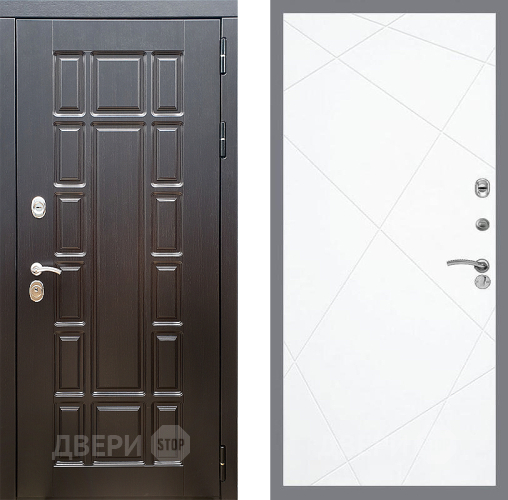 Входная металлическая Дверь Стоп НЬЮ ЙОРК ФЛ-291 Силк Сноу в Бронницах