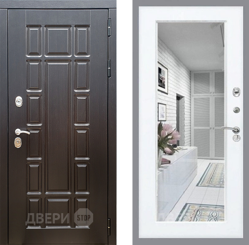 Входная металлическая Дверь Стоп НЬЮ ЙОРК Зеркало Силк Сноу в Бронницах