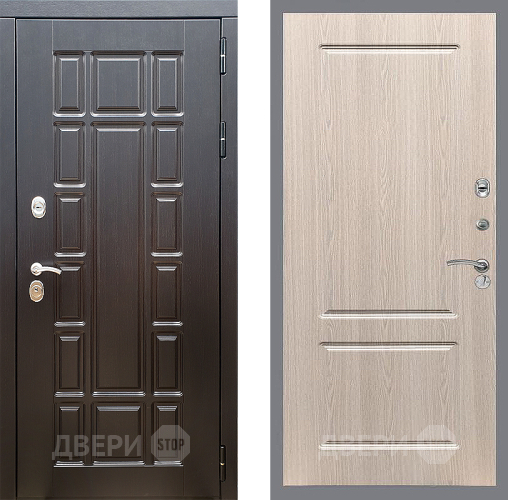 Входная металлическая Дверь Стоп НЬЮ ЙОРК ФЛ-117 Беленый дуб в Бронницах