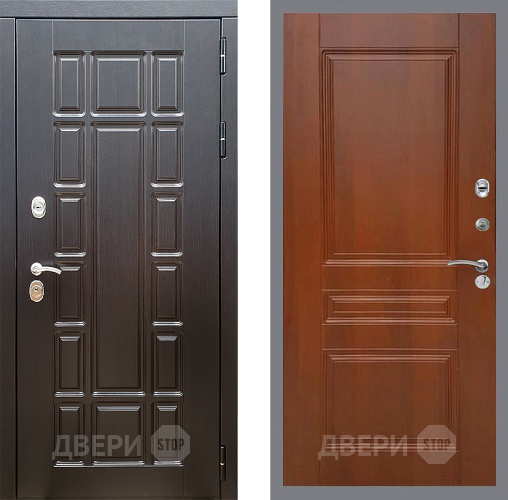 Входная металлическая Дверь Стоп НЬЮ ЙОРК ФЛ-243 Итальянский орех в Бронницах