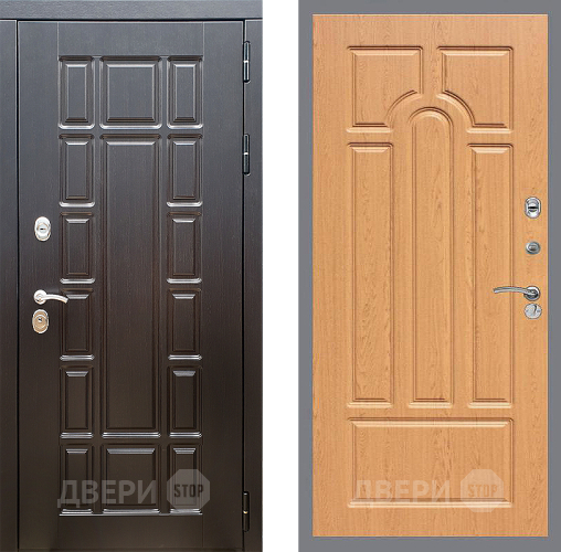 Входная металлическая Дверь Стоп НЬЮ ЙОРК ФЛ-58 Дуб в Бронницах