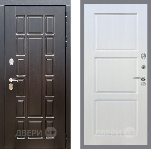 Входная металлическая Дверь Стоп НЬЮ ЙОРК ФЛ-3 Лиственница беж в Бронницах