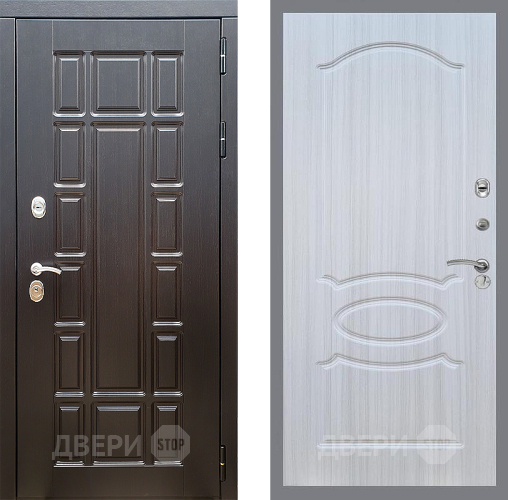 Входная металлическая Дверь Стоп НЬЮ ЙОРК ФЛ-128 Сандал белый в Бронницах