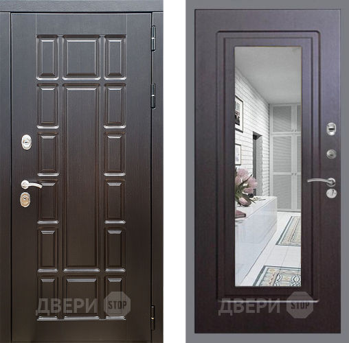 Дверь Стоп НЬЮ ЙОРК Зеркало ФЛ-120 Венге в Бронницах