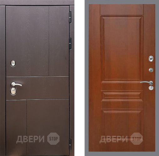 Входная металлическая Дверь Стоп УРБАН ФЛ-243 Итальянский орех в Бронницах