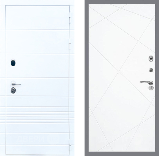 Входная металлическая Дверь Стоп ТРЕНДО ФЛ-291 Силк Сноу в Бронницах