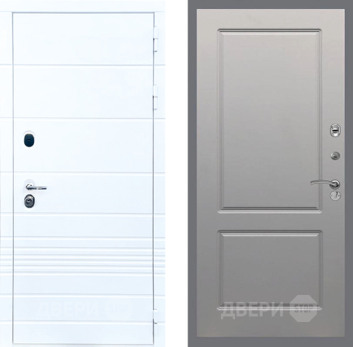 Входная металлическая Дверь Стоп ТРЕНДО ФЛ-117 Грей софт в Бронницах