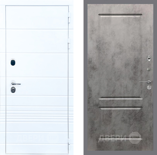 Входная металлическая Дверь Стоп ТРЕНДО ФЛ-117 Бетон темный в Бронницах