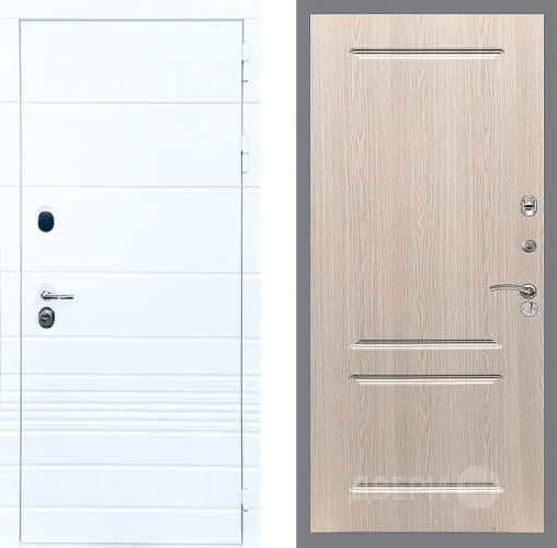 Дверь Стоп ТРЕНДО ФЛ-117 Беленый дуб в Бронницах