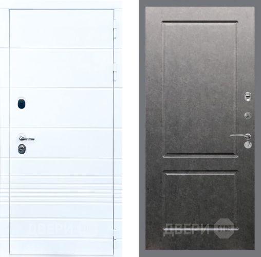 Входная металлическая Дверь Стоп ТРЕНДО ФЛ-117 Штукатурка графит в Бронницах