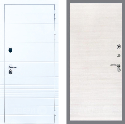 Входная металлическая Дверь Стоп ТРЕНДО Гладкая Акация светлая в Бронницах