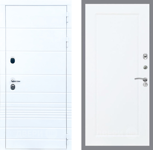 Входная металлическая Дверь Стоп ТРЕНДО ФЛ-119 Силк Сноу в Бронницах