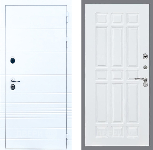 Входная металлическая Дверь Стоп ТРЕНДО ФЛ-33 Силк Сноу в Бронницах