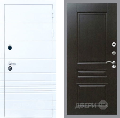 Входная металлическая Дверь Стоп ТРЕНДО ФЛ-243 Венге в Бронницах