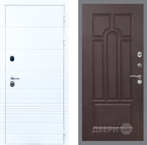 Входная металлическая Дверь Стоп ТРЕНДО ФЛ-58 Венге в Бронницах