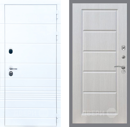 Входная металлическая Дверь Стоп ТРЕНДО ФЛ-39 Лиственница беж в Бронницах