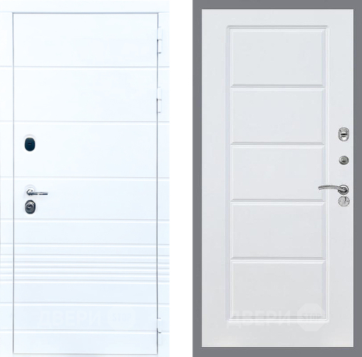 Входная металлическая Дверь Стоп ТРЕНДО ФЛ-39 Силк Сноу в Бронницах