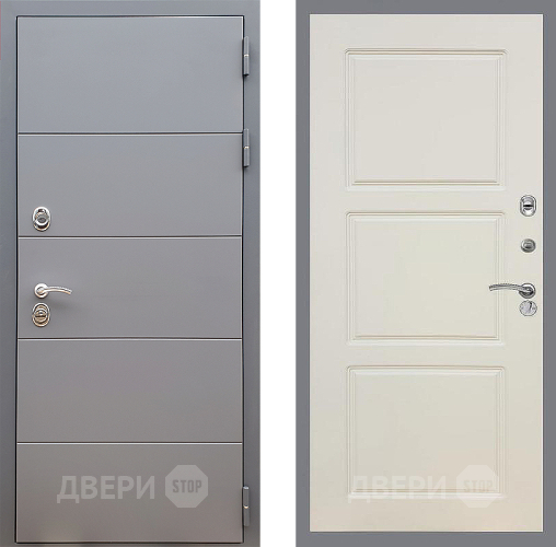 Входная металлическая Дверь Стоп АРТ ГРАФИТ ФЛ-3 Шампань в Бронницах