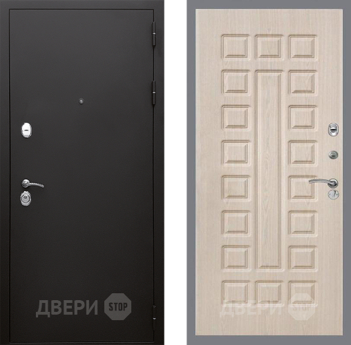 Входная металлическая Дверь Стоп КЛАССИК Шагрень ФЛ-183 Беленый дуб в Бронницах