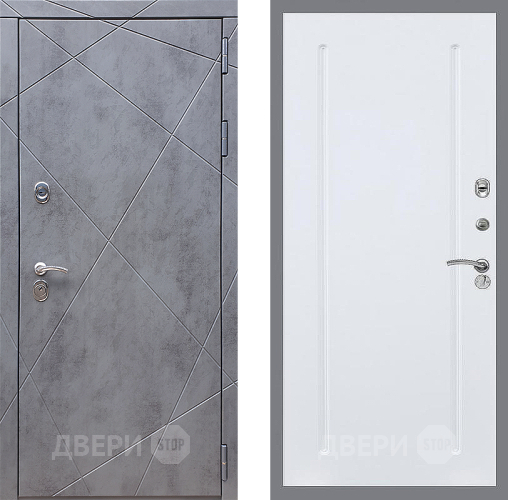 Входная металлическая Дверь Стоп Лучи ФЛ-68 Силк Сноу в Бронницах