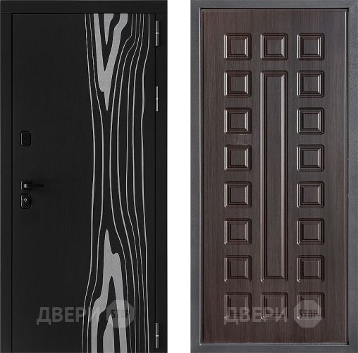 Входная металлическая Дверь Дверной континент ДК-12 ФЛ-183 Венге в Бронницах