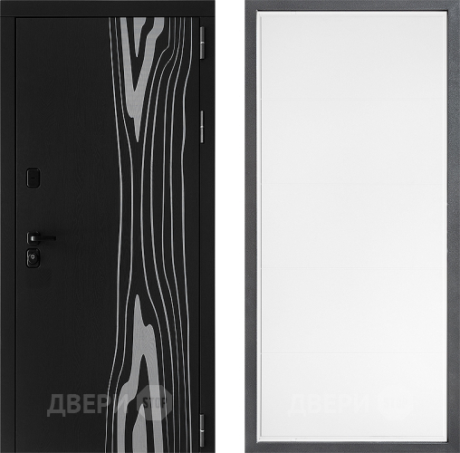 Входная металлическая Дверь Дверной континент ДК-12 ФЛ-649 Белый софт в Бронницах