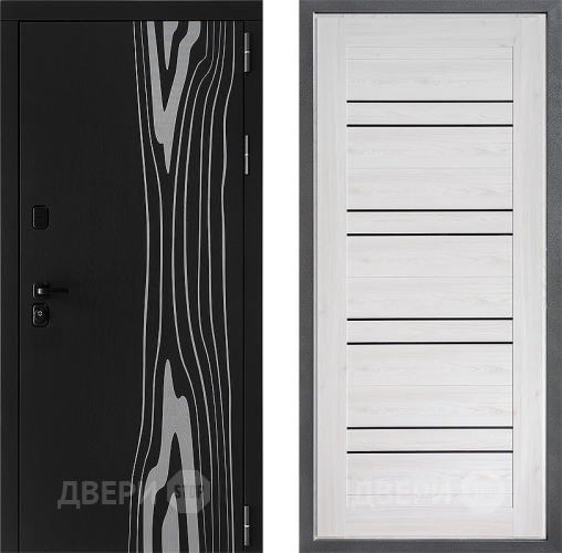 Входная металлическая Дверь Дверной континент ДК-12 ФЛ-49 Сосна белая в Бронницах