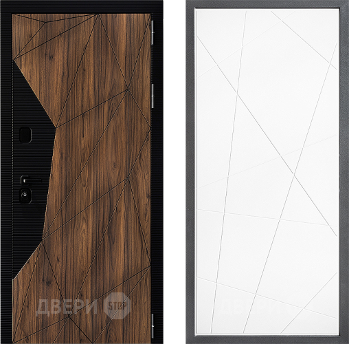 Входная металлическая Дверь Дверной континент ДК-11 ФЛ-655 Белый софт в Бронницах