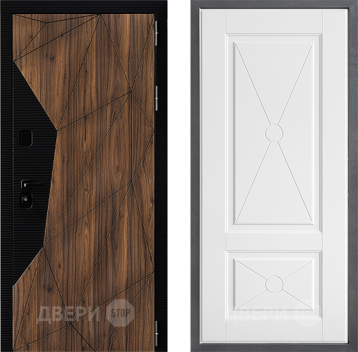 Входная металлическая Дверь Дверной континент ДК-11 ФЛ-617 Софт милк в Бронницах