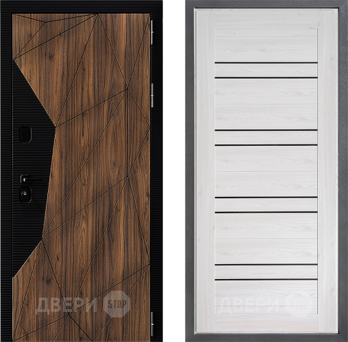 Входная металлическая Дверь Дверной континент ДК-11 ФЛ-49 Сосна белая в Бронницах