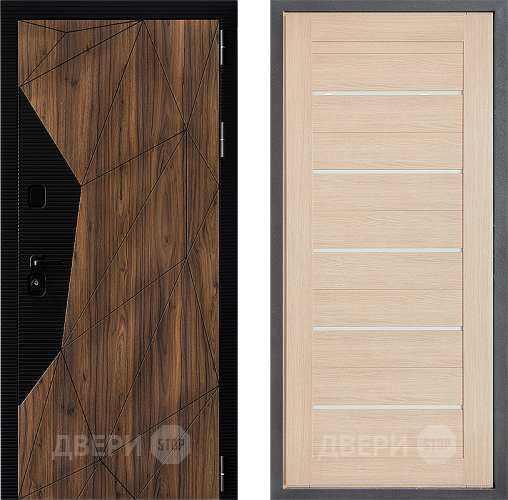 Входная металлическая Дверь Дверной континент ДК-11 ФЛ-46 Капучино в Бронницах