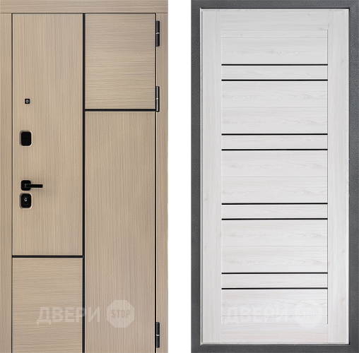 Входная металлическая Дверь Дверной континент ДК-14 ФЛ-49 Сосна белая в Бронницах