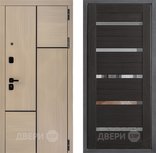 Входная металлическая Дверь Дверной континент ДК-14 ФЛ-47 Венге в Бронницах