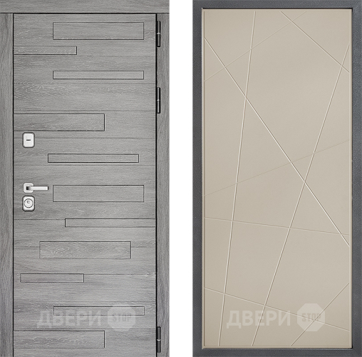 Входная металлическая Дверь Дверной континент ДК-10 ФЛ-655 Капучино в Бронницах