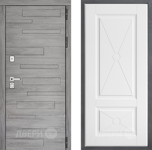 Входная металлическая Дверь Дверной континент ДК-10 ФЛ-617 Софт милк в Бронницах