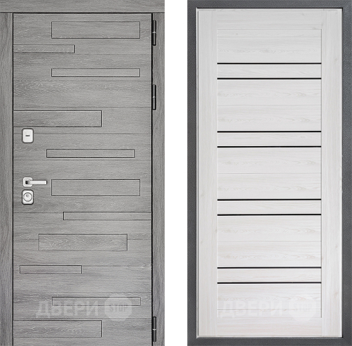 Входная металлическая Дверь Дверной континент ДК-10 ФЛ-49 Сосна белая в Бронницах