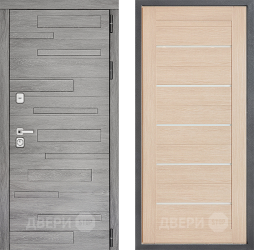 Входная металлическая Дверь Дверной континент ДК-10 ФЛ-46 Капучино в Бронницах