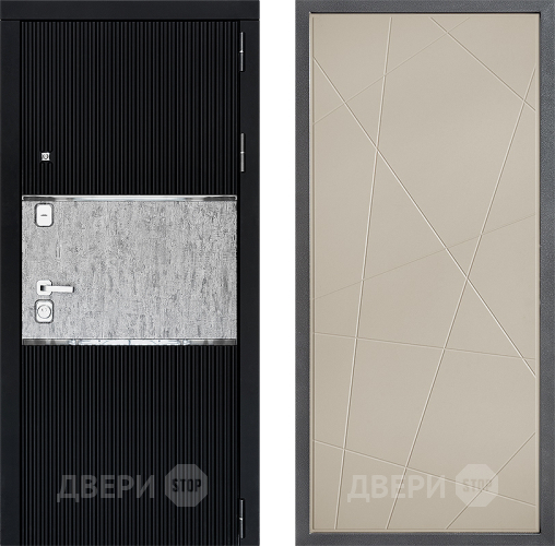 Входная металлическая Дверь Дверной континент ДК-13 ФЛ-655 Капучино в Бронницах